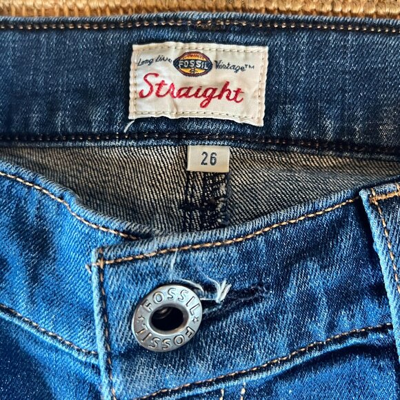 Fossil Vintage Straight Jeans Size 26 - Picture 5 of 10